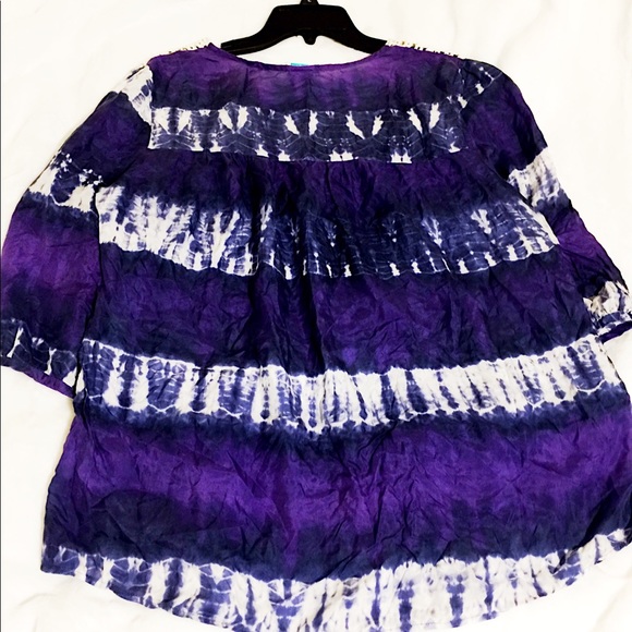 Calypso St.Barth ๐ฏ%SILK Crochet Lovely Tunic Top - Picture 5 of 13